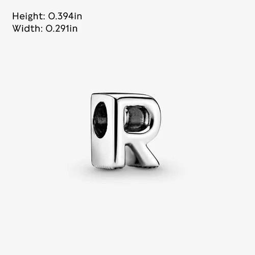 Miniatura 13 de Colgante de plata de ley 925 con letra PANDORA