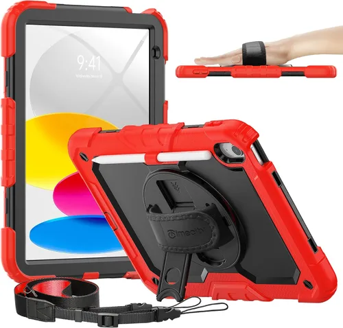 Miniatura 15 de Timecity - Funda para iPad de 9ª/8ª/7ª generación, de 10.2 pulgadas, funda protectora resistente con protector de pantalla, soporte giratorio