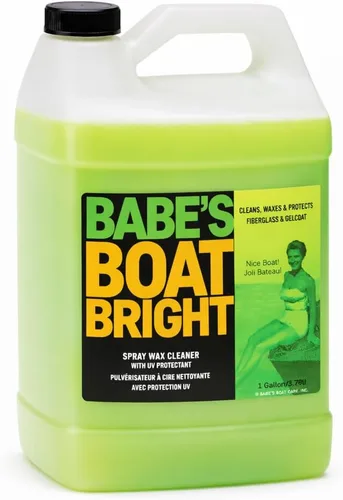 Miniatura 7 de Babe’s Boat Bright limpiador marino y protector UV para Gelcoat, vidrio, metal y vinilo – Añade brillo, repelente al agua y acabado sin manchas - 1