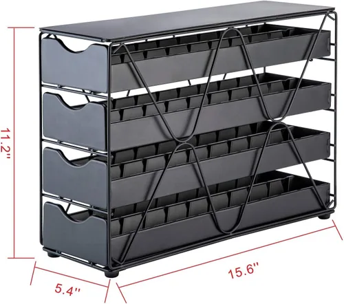 Miniatura 2 de FlagShip Soporte para cápsulas Nespresso Vertuo (4 niveles (capacidad de 80 cápsulas)