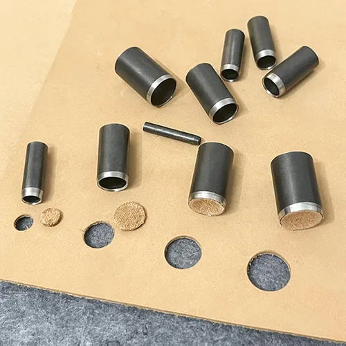 Miniatura 5 de Juego de Herramientas de Corte Circular de Cuero, 21 Piezas de Herramientas de Perforación Circular 1-12mm 15 20 25 30 35 40 45 50 55mm, Matrices