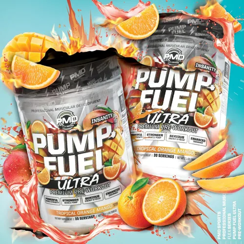 Miniatura 8 de PMD Sports Pump Fuel Ultra Insanity - Polvo de preentrenamiento premium y bomba muscular, mayor enfoque, resistencia y recuperación, creatina Mango