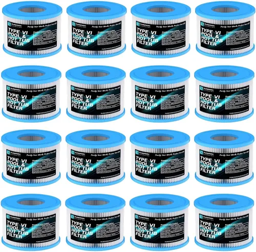El cartucho de filtro tipo VI para bañera de hidromasaje reemplaza el filtro para jacuzzis Lay-Z-Spa, Coleman y SaluSpa 90352E 58323 90427E (paquete