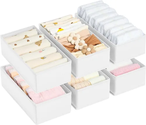 Miniatura 21 de DIMJ Organizador de cajones de ropa, organizador de ropa interior, organizadores de armario y caja de almacenamiento, divisores de cajones para ropa