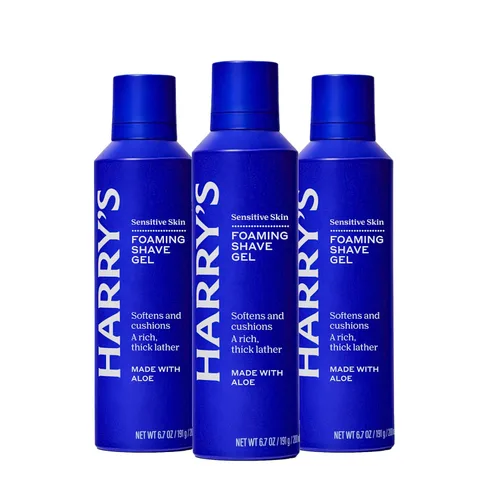 Miniatura 6 de Harry's Foaming Shave Gel for Men with Aloe - (6 Pack) 2 oz - Soothes and Cushions Skin for Shaving - TSA Approved Travel Essentials - Sensitive