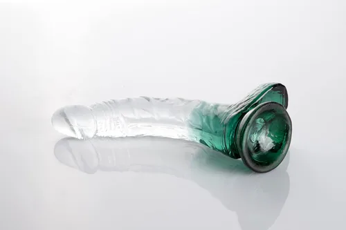 Miniatura 6 de FST Consolador realista de eje curvado, estimulación del punto G, pene con fuertes testículos de succión y diseño de venas para estimulación sexual