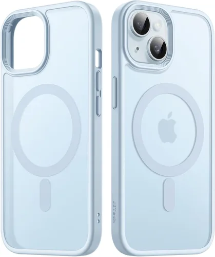 Miniatura 11 de JETech Funda magnética para iPhone 15 de 6.1 pulgadas, compatible con MagSafe, translúcida mate, delgada, a prueba de golpes, color negro