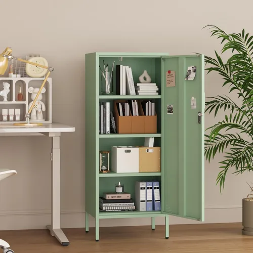 Miniatura 8 de Steehoom Gabinete de almacenamiento de metal 500 (verde, H49.21'')