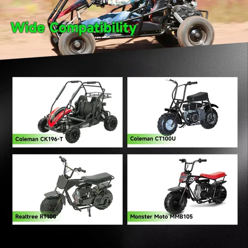 Miniatura 6 de Neumáticos 145/70-6 145-70-6 sin cámara compatibles con Coleman CT100U CC100X Baja Doodle Bug DB30 Mini Bike KT196 Go Kart Motovox MBX10 MBX11 Mega