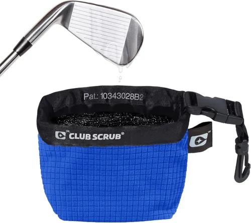 Miniatura 21 de Club Scrub Bolsa de limpieza para palos de golf y pelotas de golf, forro impermeable con tecnología de cara limpia, clip desmontable, lavable a Negro