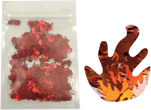 Miniatura 37 de Paquete de 0.35 onzas por paquete, astilla de 0.47 pulgadas con purpurina de huesos grandes, para festivales, rave, maquillaje, rostro, cuerpo