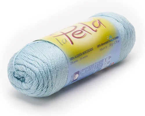 Miniatura 4 de LA Perla de Omega - Hilo Perle 100% algodón mercerizado ideal para ganchillo fino - Color: 01 - Blanco 601