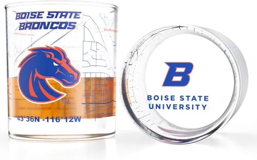Miniatura 9 de Greenline Goods – Vasos de Whiskey de la Universidad Estatal de Michigan Spartans (Set de 2), 10 oz – Logo de Color Completo + Mapa del Campus