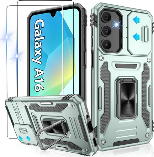 Miniatura 193 de Gritup para Samsung Galaxy S22 Funda con protectores de pantalla HD de 2 paquetes y cubierta deslizante para la cámara, protección contra caídas