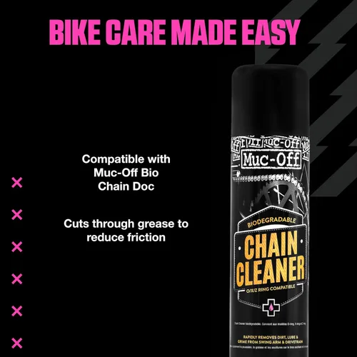 Miniatura 8 de Muc-Off Limpiador de cadena de motocicleta, 16.9 onzas líquidas - Spray de cadena y desengrasante para limpieza - para dentro y fuera de carretera