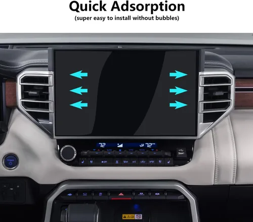 Miniatura 3 de Protector de pantalla de vidrio templado para Toyota Tundra 2026 2025 2024 2023 2022 y Sequoia 2026 2025-2023 Pantalla táctil de navegación de 14
