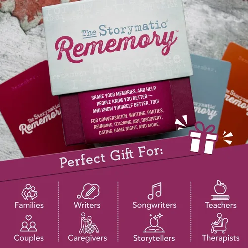 Miniatura 8 de Storymatic Rememory - Indicación de escritura y mensaje de memoria - Tarjetas de conversación para familiares y amigos