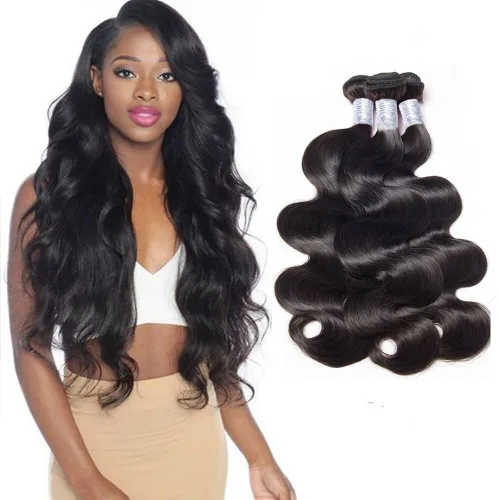 7A virgen brasileño paquetes de cabello humano ondulado #1B negro natural 10.58 oz/lote 8 pulgadas corto sin procesar Remy cabello humano teje