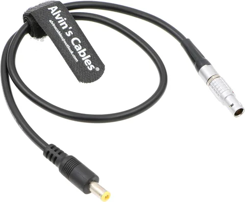 Alvin's Cables Cable adaptador de corriente de 2 pines macho a CC para Teradek Bond de 18 pulgadas recto 2 pines a DC recto