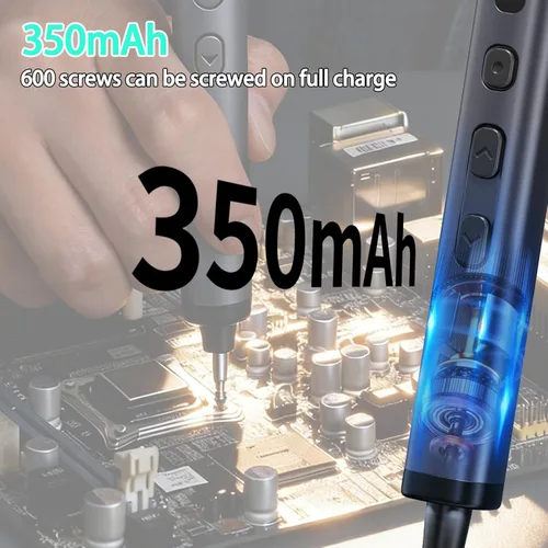Miniatura 5 de Juego de destornilladores eléctricos, 78 en 1 juego de destornilladores eléctricos de precisión con 72 puntas magnéticas, almacenamiento magnético