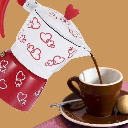 Miniatura 7 de Fdit Cafetera espresso de aluminio para uso en la oficina en casa, cafetera doméstica (L)