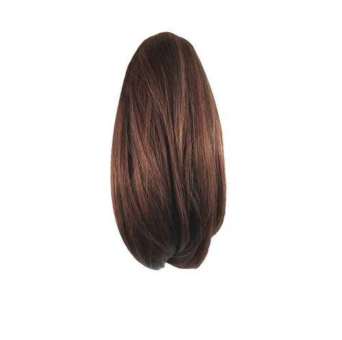 Miniatura 2 de S_SSOY Extensión de pelo sintético de 10 pulgadas para mujer, con clip de garra recta corta, cola de caballo, extensión de pelo sintético para niña