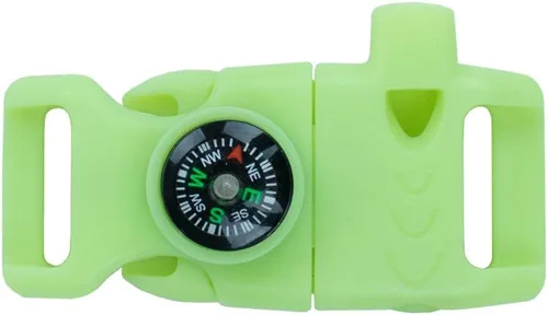 Paracord Planet Hebillas y hebillas de silbato de supervivencia de emergencia de liberación lateral de plástico – Elige entre 1/2", 5/8" o 3/4"