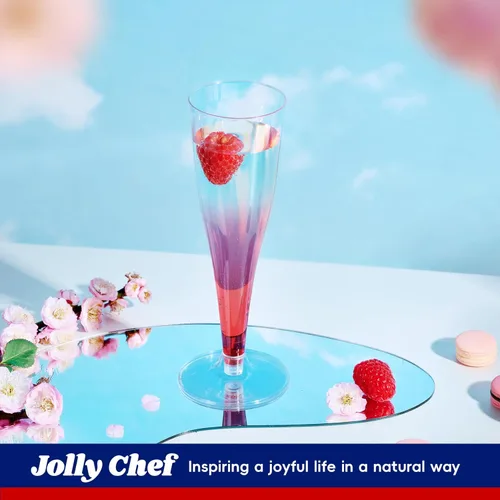 Miniatura 7 de JOLLY CHEF Paquete de 100 copas de champán de plástico desechables de 4.5 onzas, copas de champán de plástico transparente adecuadas para bodas, día