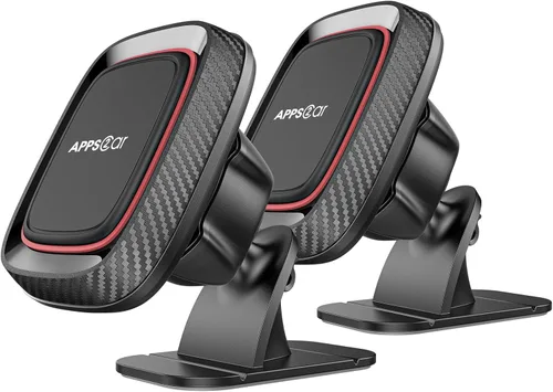 APPS2Car [Paquete de 2] Soporte magnético para teléfono para automóvil, imán súper fuerte, soporte de teléfono para automóvil, tablero de