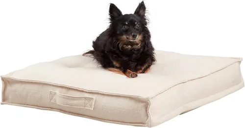 Miniatura 14 de Happy Hounds Milo - Cama cuadrada copetuda para perro, cemento, pequeña (24 x 24 pulgadas), 24.0 pulgadas de largo x 24.0 pulgadas de ancho x 5.0