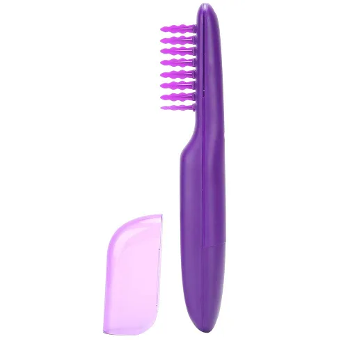 Peine eléctrico, cepillo desenredante de cabello, cepillo desenredante eléctrico húmedo o seco con cubierta de cepillo, cepillo de peine masajeador
