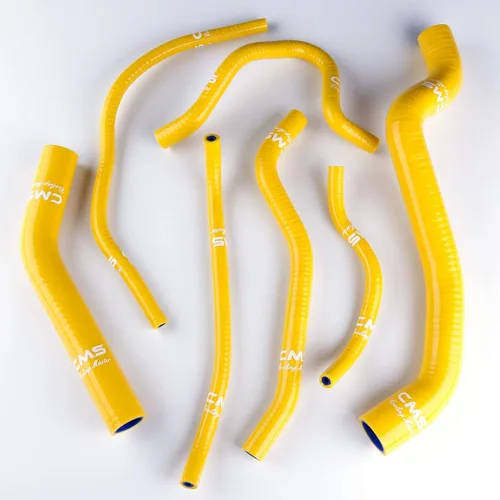 Mangueras de refrigerante de radiador de silicona de rendimiento de 3 capas de 0.177 in 7 piezas para Yamaha FZ1 FZ-1 06 07 08 09 10 (negro)