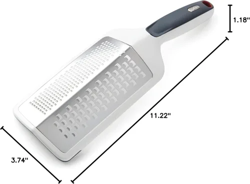 Miniatura 9 de Zyliss SmoothGlide - Rallador doble – De mano con cuchillas de acero inoxidable y mango ergonómico – Rallador mediano y grueso de doble cara