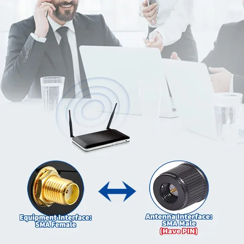 Miniatura 3 de Bingfu 4G LTE Cellular 6dBi SMA - Antena macho (paquete de 2) compatible con Spypoint Flex-S Dark Flex-Plus Flex-M G-36 Flex Dual-Sim Cell-Link
