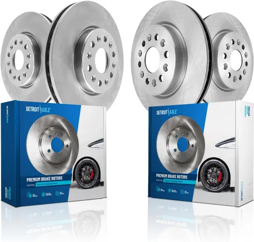 Miniatura 67 de Detroit Axle - Rotores de freno para Chrysler 200 2015 2016 2017, Rotores de freno de disco de reemplazo: 12.01" pulgadas delantero y 10.95