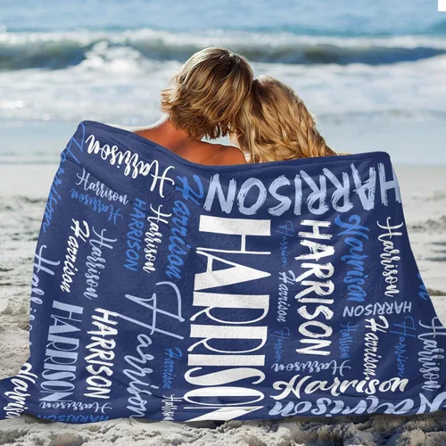 Miniatura 4 de Dr.TOUGH Mantas personalizadas para niños y adultos, mantas personalizadas con nombre para niños y niñas, manta personalizada con nombre