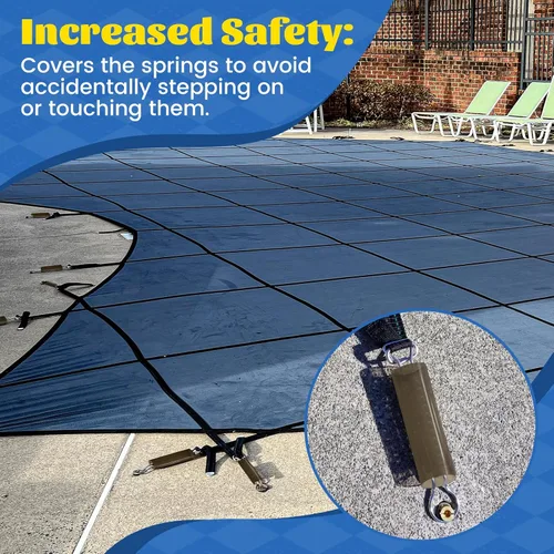 Miniatura 5 de 20 fundas para piscina, fundas de resorte, cubierta de resorte para piscina, cubierta de seguridad para piscina, resortes, fundas protectoras