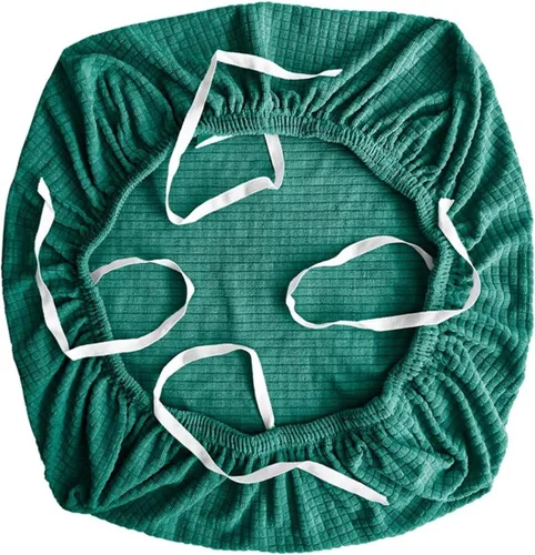 Miniatura 13 de Sunnyway Funda elástica para asiento de silla de oficina, funda elástica para silla con correas de amarre, funda para silla de comedor, lavable a