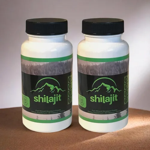 Miniatura 3 de Nuevo Shilajit Pure Himalayan 1,000 mg de auténtico extracto de shilajit por porción 1 Botella 60 Cápsulas