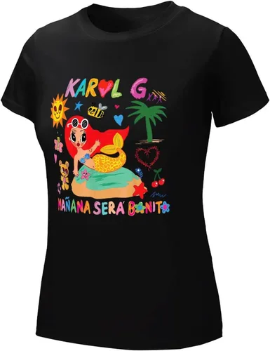 Miniatura 6 de Karols G Shirt Mananas seras Bonitos Camiseta para Mujer