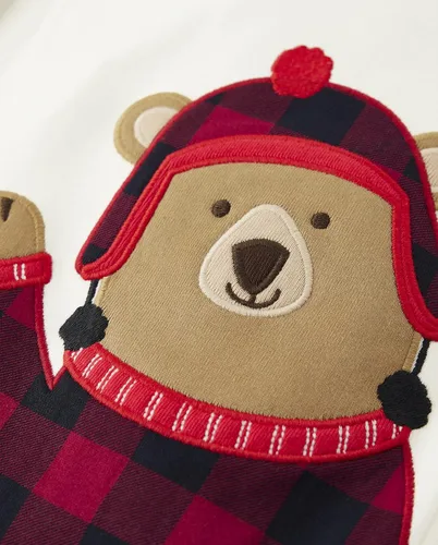Miniatura 48 de Gymboree Conjunto de pijama unisex de algodón de Navidad de 2 piezas, niño grande, niño pequeño, gimnasio para bebé