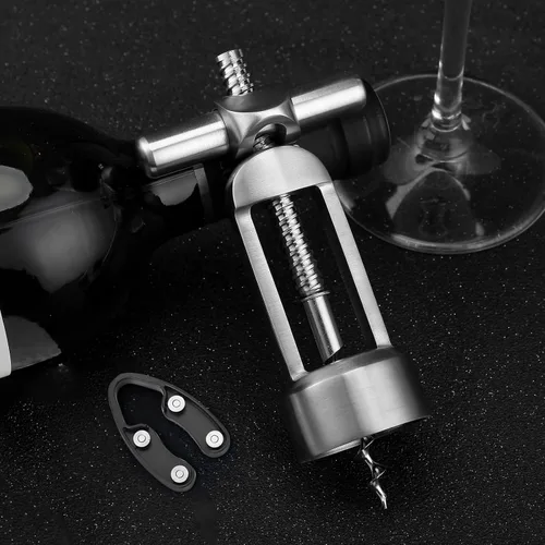 Miniatura 7 de Sacacorchos de acero inoxidable 18/8 abridor de vino