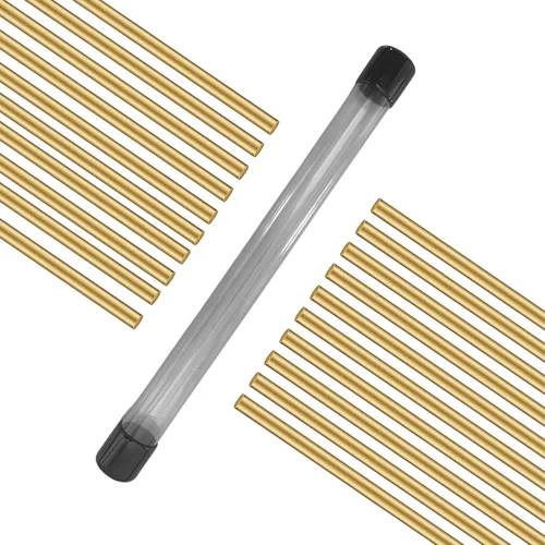Varillas de soldadura de latón – 1/16 x 13 pulgadas, 20 varillas, varillas de soldadura sólidas de baja temperatura para manualidades, reparación de