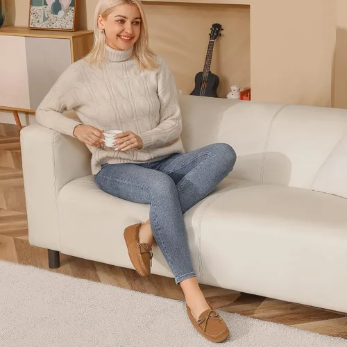 Miniatura 5 de Pantuflas Dream Pairs planos, de piel sintética, para mujer
