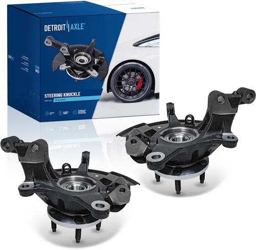 Miniatura 72 de Detroit Axle - Conjunto de manguetas de dirección delanteras de 2 piezas para Hyundai Accent 06-11, 2 manguetas de dirección y conjunto de buje