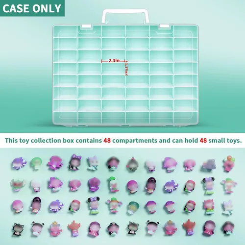 Miniatura 2 de Vitrina compatible con figuras coleccionables de Disney Doorables/para MGA Entertainment Miniverse. Organizador de almacenamiento de juguetes
