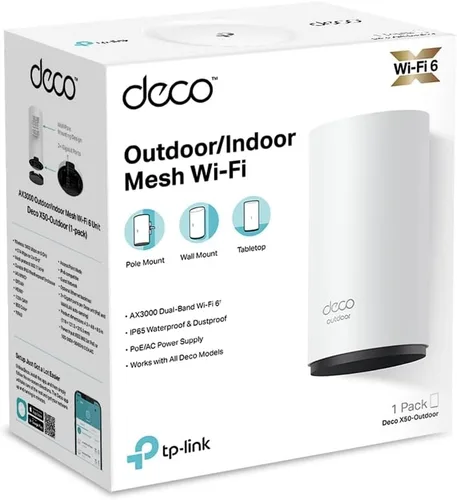 Miniatura 8 de TP-LINK Deco X50-Outdoor (1 unidad) AX3000 WiFi de malla para exteriores e interiores para todo el hogar