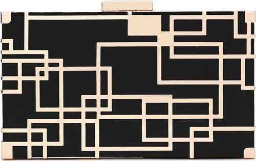 CARIEDO Bolso Elegante de Noche para Mujer, Elegante Bolso de Mano de Terciopelo Exquisito, Bolso de Metal Hueco, para Promesa, Boda, Fiesta