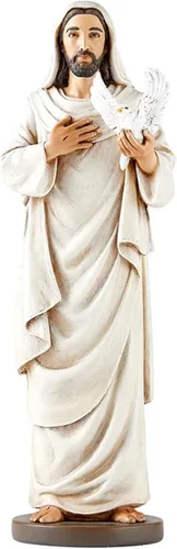 Miniatura 12 de Avalon Gallery Figura de Santos Católicos - Estatua religiosa de la colección Toscana, 8 pulgadas de alto, Divina Misericordia