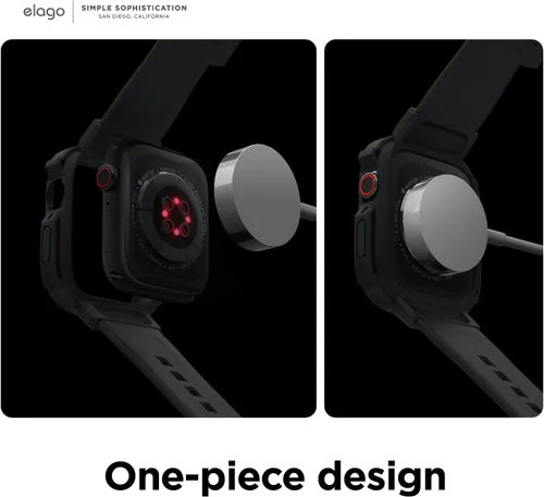 Miniatura 6 de elago Armor - Funda con correa compatible con Apple Watch 9/8/7, compatible con iWatch de 1.772 pulgadas, 1.614 pulgadas, protección completa
